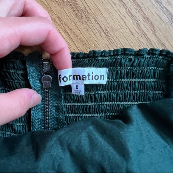 Reformation Lissa dress in forest green - Picture 5 of 6